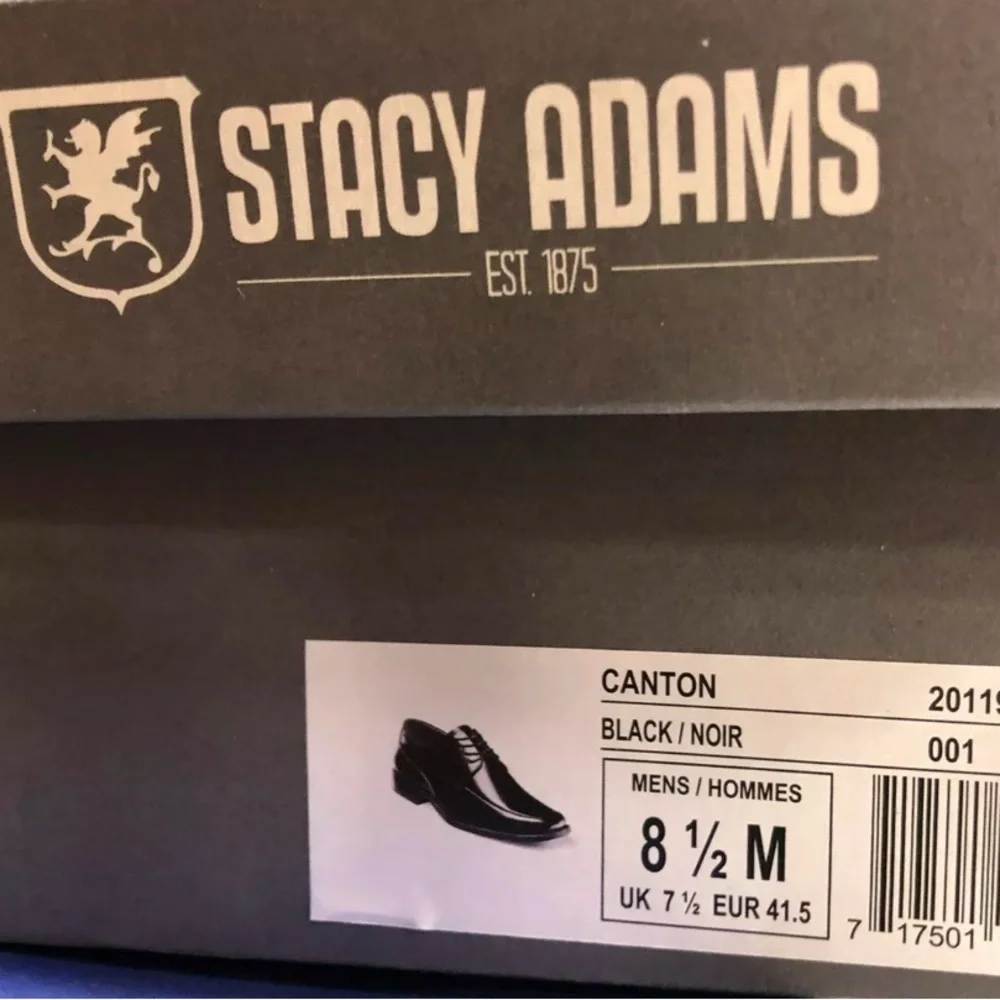 Stacy Adams Canton Mens Oxford Black Size 8.5 M